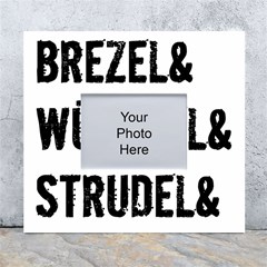 Its A German Thing Bier Brezel Wurstel Strudel Schnitzel White Wall Photo Frame 5  X 7  by ConteMonfrey