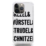 Its A German Thing bier brezel wurstel strudel schnitzel iPhone 13 Pro TPU UV Print Case Front