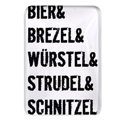 Its A German Thing Bier Brezel Wurstel Strudel Schnitzel Rectangular Glass Fridge Magnet (4 Pack) by ConteMonfrey