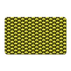 Under My Little Yellow Umbrella Magnet (rectangular) by ConteMonfrey