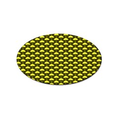 Under My Little Yellow Umbrella Sticker Oval (10 Pack) by ConteMonfrey