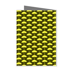 Under My Little Yellow Umbrella Mini Greeting Cards (pkg Of 8)