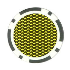 Under My Little Yellow Umbrella Poker Chip Card Guard by ConteMonfrey