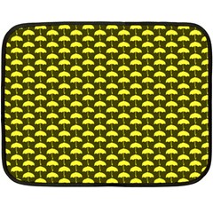 Under My Little Yellow Umbrella Fleece Blanket (mini) by ConteMonfrey