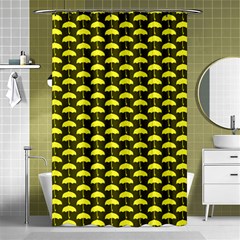 Under My Little Yellow Umbrella Shower Curtain 48  X 72  (small)  by ConteMonfrey