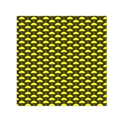 Under My Little Yellow Umbrella Square Satin Scarf (30  X 30 ) by ConteMonfrey