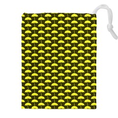 Under My Little Yellow Umbrella Drawstring Pouch (5xl) by ConteMonfrey