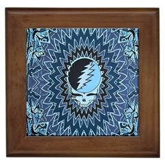 Grateful Dead Butterfly Pattern Framed Tile by Bedest