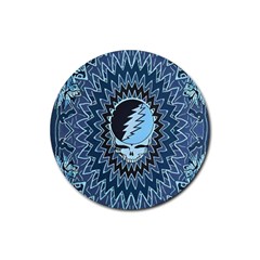 Grateful Dead Butterfly Pattern Rubber Coaster (round) by Bedest