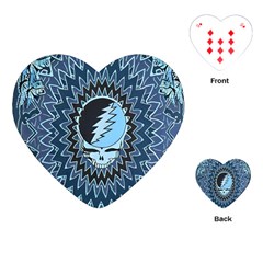 Grateful Dead Butterfly Pattern Playing Cards Single Design (heart) by Bedest