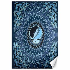 Grateful Dead Butterfly Pattern Canvas 12  X 18  by Bedest