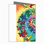 Grateful Dead Bears Tie Dye Vibrant Spiral Greeting Cards (Pkg of 8) Right