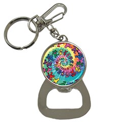 Grateful Dead Bears Tie Dye Vibrant Spiral Bottle Opener Key Chain by Bedest