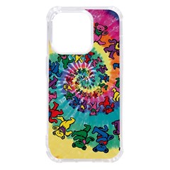 Grateful Dead Bears Tie Dye Vibrant Spiral Iphone 14 Pro Tpu Uv Print Case