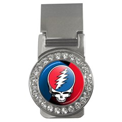 Grateful Dead Big Skull Money Clips (cz)  by Bedest