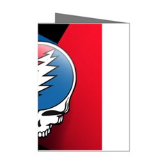 Grateful Dead Big Skull Mini Greeting Cards (pkg Of 8) by Bedest