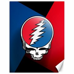 Grateful Dead Big Skull Canvas 12  X 16  by Bedest