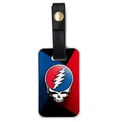 Grateful Dead Big Skull Luggage Tag (one Side) by Bedest