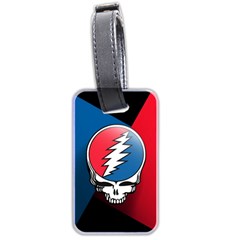 Grateful Dead Big Skull Luggage Tag (two Sides) by Bedest