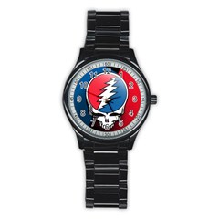 Grateful Dead Big Skull Stainless Steel Round Watch by Bedest