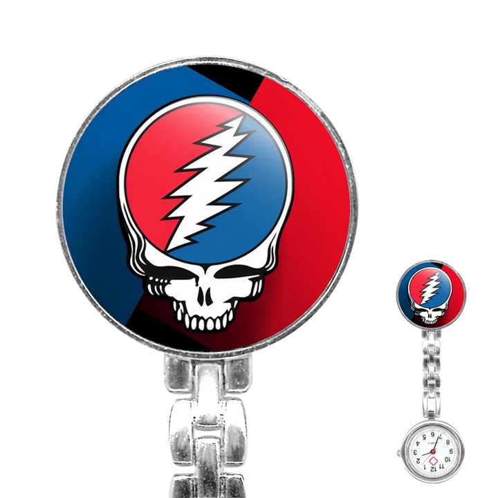 Grateful Dead Big Skull Stainless Steel Nurses Watch