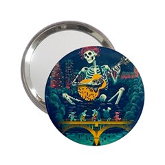 Grateful Dead Singing Skeleton 2 25  Handbag Mirrors by Bedest