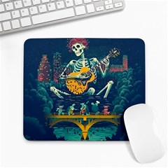 Grateful Dead Singing Skeleton Large Mousepad by Bedest