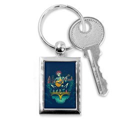 Grateful Dead Singing Skeleton Key Chain (rectangle) by Bedest