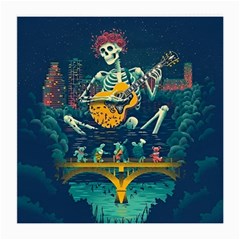 Grateful Dead Singing Skeleton Medium Glasses Cloth by Bedest