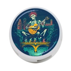 Grateful Dead Singing Skeleton 4-port Usb Hub (two Sides) by Bedest