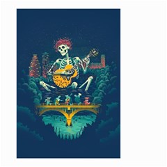 Grateful Dead Singing Skeleton Small Garden Flag (two Sides) by Bedest