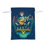 Grateful Dead Singing Skeleton Lightweight Drawstring Pouch (M) Front