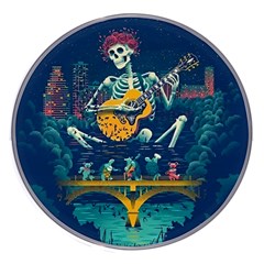 Grateful Dead Singing Skeleton Wireless Fast Charger(white) by Bedest