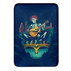 Grateful Dead Singing Skeleton Rectangular Glass Fridge Magnet (4 Pack) by Bedest