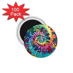 Grateful Dead Artsy 1 75  Magnets (100 Pack)  by Bedest