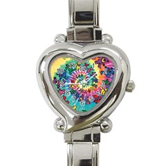 Grateful Dead Artsy Heart Italian Charm Watch by Bedest