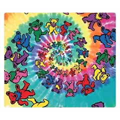 Grateful Dead Artsy Two Sides Premium Plush Fleece Blanket (small) by Bedest