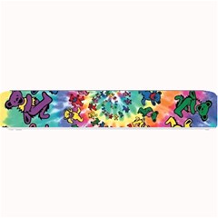 Grateful Dead Bears Tie Dye Vibrant Spiral Small Bar Mat by Bedest