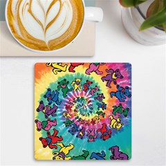 Grateful Dead Artsy Uv Print Square Tile Coaster  by Bedest