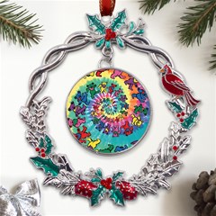 Grateful Dead Artsy Metal X mas Wreath Holly Leaf Ornament by Bedest