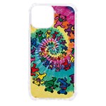 Grateful Dead Bears Tie Dye Vibrant Spiral iPhone 13 mini TPU UV Print Case Front