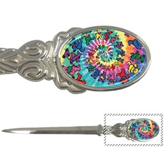 Grateful Dead Bears Tie Dye Vibrant Spiral Letter Opener by Bedest