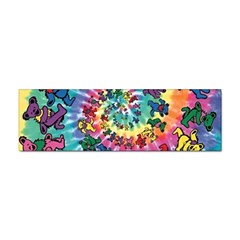 Grateful Dead Bears Tie Dye Vibrant Spiral Sticker (bumper) by Bedest