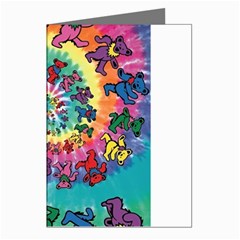 Grateful Dead Bears Tie Dye Vibrant Spiral Greeting Cards (pkg Of 8) by Bedest