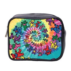 Grateful Dead Bears Tie Dye Vibrant Spiral Mini Toiletries Bag (two Sides) by Bedest