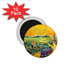 Grateful Dead Golden Road 1 75  Magnets (10 Pack)  by Bedest