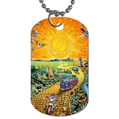 Grateful Dead Golden Road Dog Tag (one Side) by Bedest