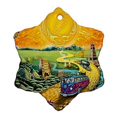 Grateful Dead Golden Road Ornament (snowflake) by Bedest