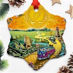 Grateful Dead Golden Road Snowflake Ornament (Two Sides) Front