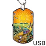 Grateful Dead Golden Road Dog Tag USB Flash (One Side) Front